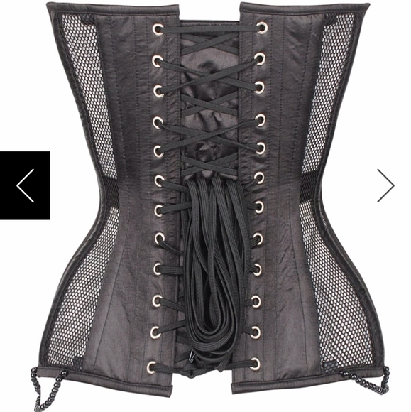 NWOT Steel bone Corset with rose embroidery - Picture 4 of 5